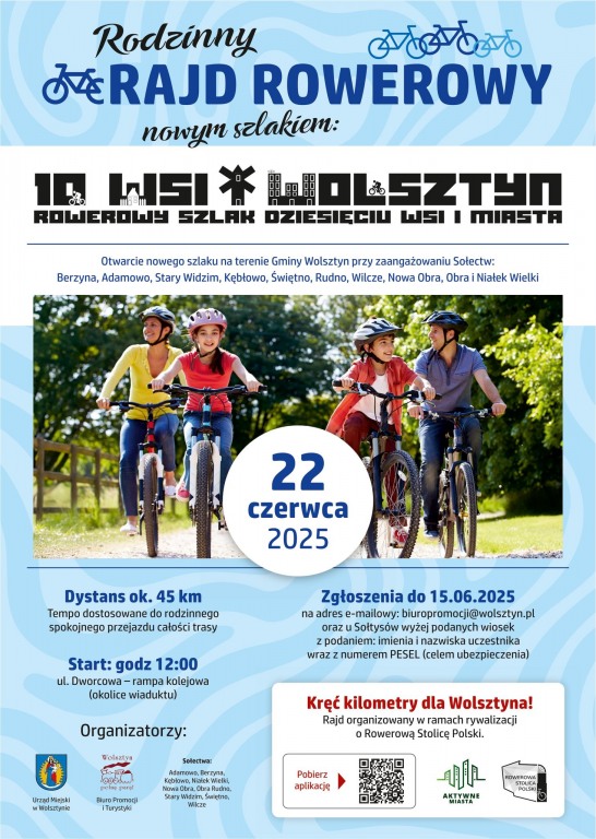 Rodzinny Rajd Rowerowy nowym szlakiem „Dziesiciu wsi i miasta”